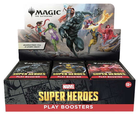 Marvel Super Heroes - Play Booster Display